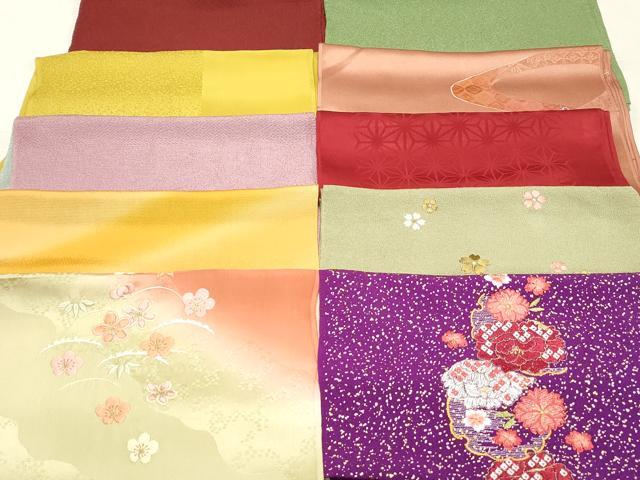 平和屋本店■和装小物　帯揚げ10枚　逸品　未使用　DZAA10635kh5