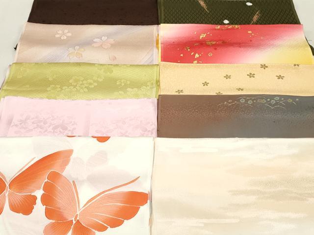 平和屋本店■和装小物　帯揚げ10枚　逸品　未使用　DZAA10638kh5