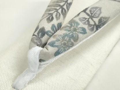 平和屋本店■和装小物　亜麻草履　スリーシーズン　春夏秋　麻　箱付き　逸品　新品　DZAA10680kh5