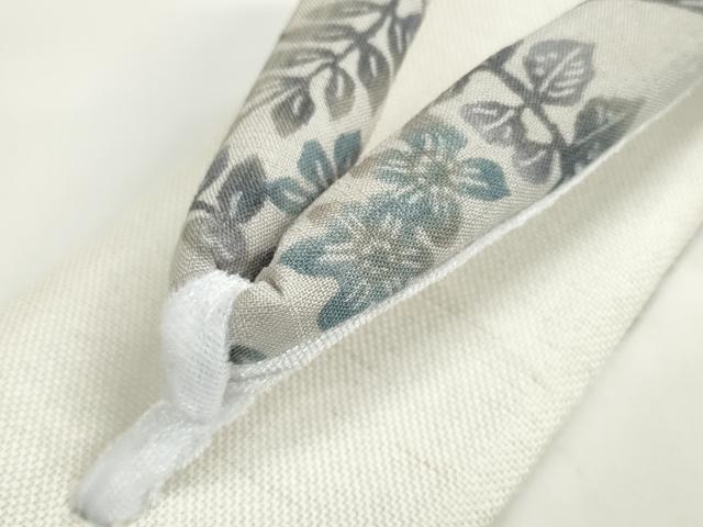 平和屋本店■和装小物　亜麻草履　スリーシーズン　春夏秋　麻　箱付き　逸品　新品　DZAA10680kh5