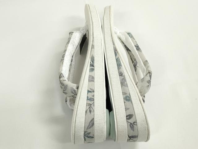 平和屋本店■和装小物　亜麻草履　スリーシーズン　春夏秋　麻　箱付き　逸品　新品　DZAA10680kh5