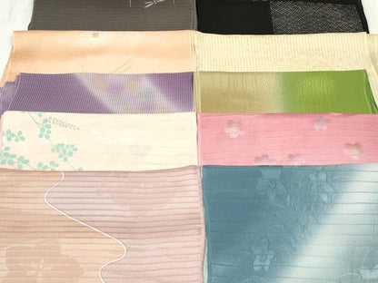 平和屋本店■夏物　和装小物　帯揚げ10枚　逸品　未使用　DZAA10713kh5