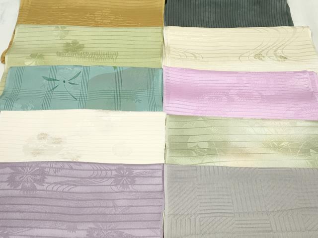 平和屋本店■夏物　和装小物　帯揚げ10枚　逸品　未使用　DZAA10728kh5