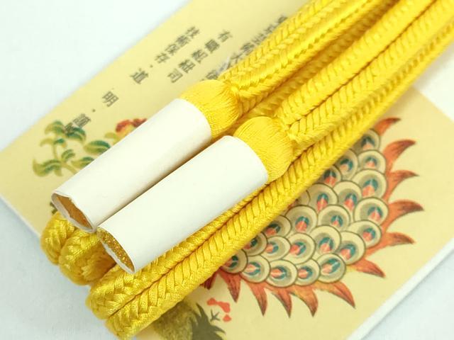 平和屋本店●極上 有職組紐道明 帯締め 冠組 黄金色 宮内庁御用 国立博物館御用 東京芸術大学御用 逸品 未使用 DZAA10748kh5