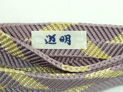 平和屋本店●極上 有職組紐道明 帯締め 笹浪組 金糸 宮内庁御用 国立博物館御用 東京芸術大学御用 逸品 未使用 DZAA10753kh5