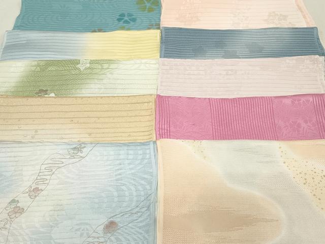 平和屋本店■夏物　和装小物　帯揚げ10枚　逸品　未使用　DZAA10758kh5