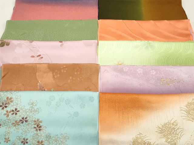 平和屋本店■和装小物　帯揚げ10枚　逸品　未使用　DZAA10783kh5