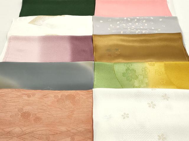 平和屋本店■和装小物　帯揚げ10枚　逸品　未使用　DZAA10795kh5