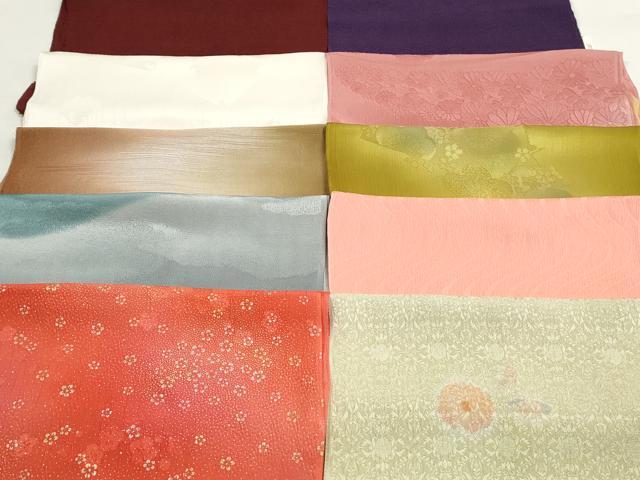 平和屋本店■和装小物　帯揚げ10枚　逸品　未使用　DZAA10801kh5