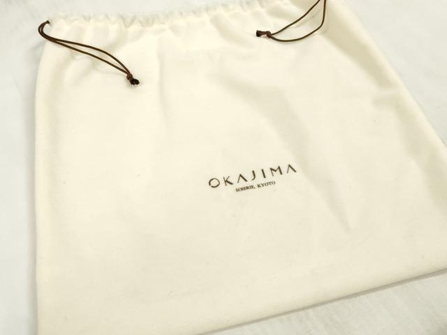 平和屋本店●岡重謹製　OKAJIMA　和装小物　和装バッグ　ハンドバッグ　手提げ　更紗花文　保存袋付き　逸品　未使用　DZAA10818kh5