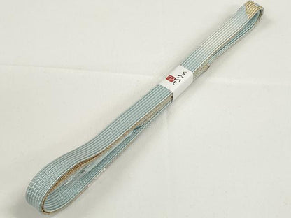 平和屋本店■和装小物　帯締め・帯揚げセット　丹後ちりめん　更紗花文　くみひも　金糸　逸品　未使用　DZAA10821kh5