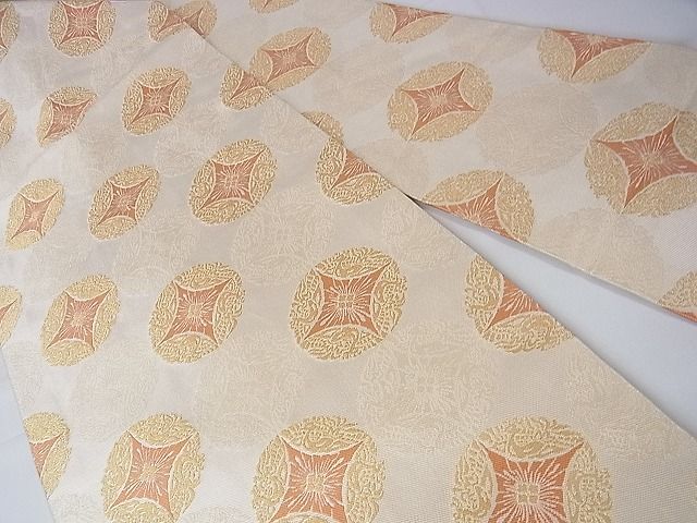 平和屋本店■極上　西陣最高峰・北尾織物匠　九寸名古屋帯　七宝菱文　金糸　ゑり善扱い　逸品　DZAA1086kh4 - 平和屋