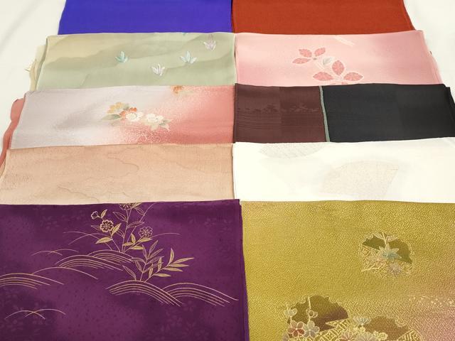 平和屋本店●和装小物 帯揚げ10枚 逸品 未使用 DZAA10890kh5