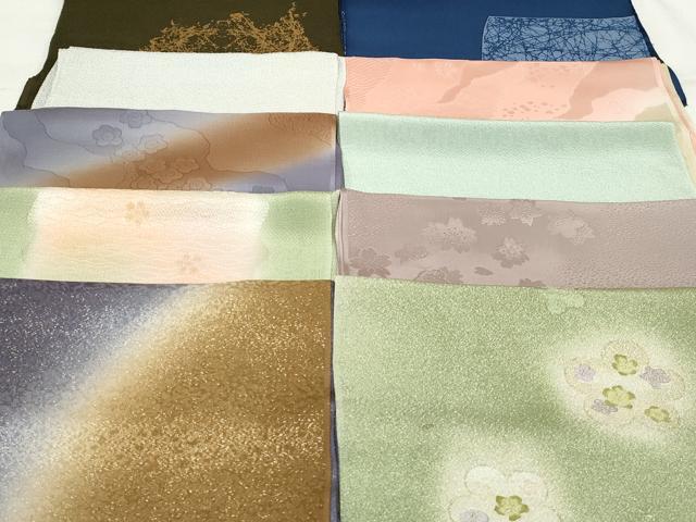 平和屋本店■和装小物　帯揚げ10枚　逸品　未使用　DZAA10929kh5