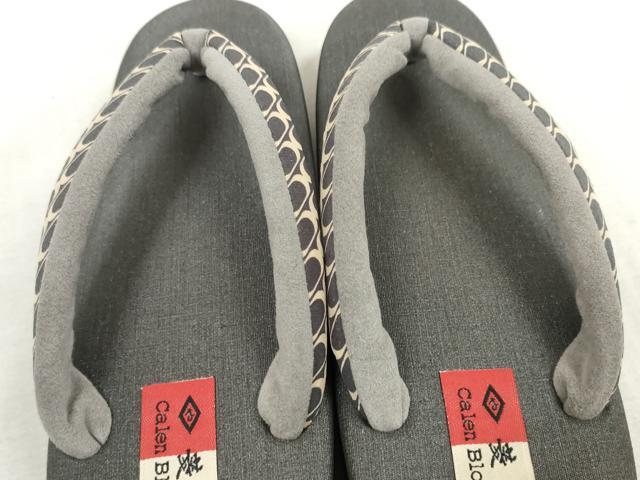 平和屋本店●和装小物 菱屋 Calen Blosso カレンブロッソ カフェ草履 Мサイズ 逸品 未使用 DZAA10993kh5