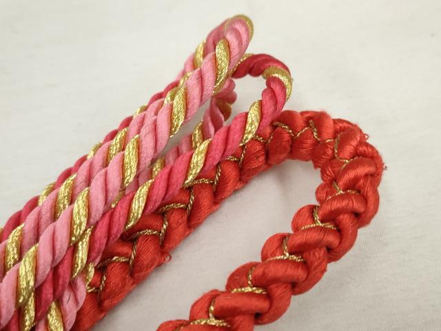 平和屋本店●和装小物 帯締め・帯揚げセット 逸品 未使用 DZAA11051kh5
