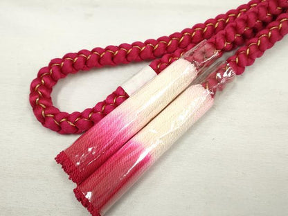 平和屋本店■和装小物　帯締め・帯揚げセット　逸品　未使用　DZAA11055kh5