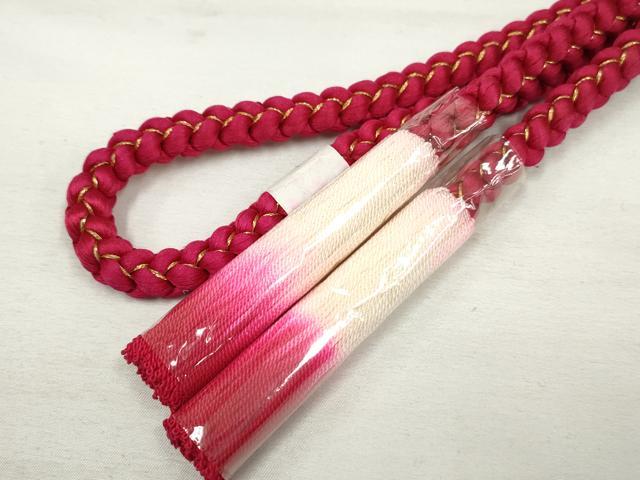 平和屋本店■和装小物　帯締め・帯揚げセット　逸品　未使用　DZAA11055kh5