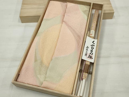 平和屋本店●和装小物 帯締め・帯揚げセット 逸品 未使用 DZAA11063kh5