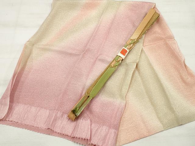 平和屋本店■和装小物　帯締め・帯揚げセット　逸品　未使用　DZAA11064kh5
