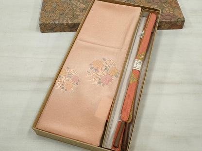 平和屋本店■和装小物　帯締め・帯揚げセット　逸品　未使用　DZAA11081kh5