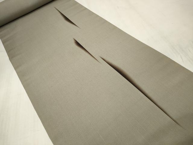 平和屋本店●小紋 反物 着尺 紬ちりめん 立筋ぼかし 逸品 未使用 DZAA11090kh5