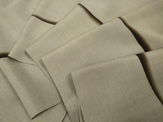 平和屋本店●小紋 反物 着尺 紬ちりめん 立筋ぼかし 逸品 未使用 DZAA11090kh5