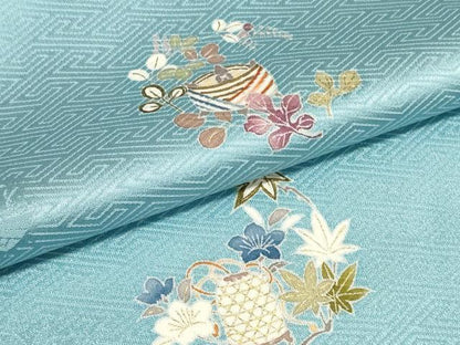 平和屋本店■極上　創業460年・千總　小紋　反物　着尺　花丸文　松坂屋扱い　逸品　未使用　DZAA11106kh5