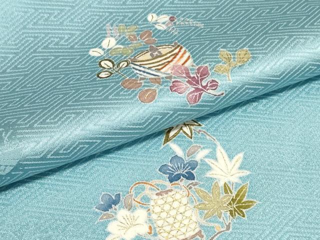 平和屋本店■極上　創業460年・千總　小紋　反物　着尺　花丸文　松坂屋扱い　逸品　未使用　DZAA11106kh5