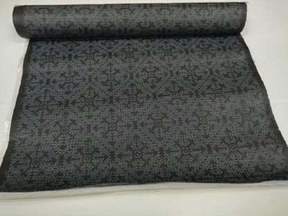 平和屋本店■極上　夏物　石川県指定無形文化財　能登上布　本麻手織上布　反物　着尺　菱　証紙付き　麻　逸品　未使用　DZAA11108kh5