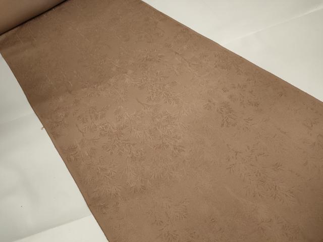 平和屋本店●極上 皇室献上作家 北出与三郎 無地絵羽訪問着 反物 着尺 樹林地紋 宗伝唐茶色 八掛付き 逸品 未使用 DZAA11111kh5