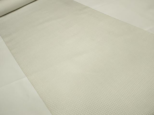 平和屋本店■極上　紬　反物　着尺　越後綾織　砂色　証紙付き　逸品　未使用　DZAA11126kh5
