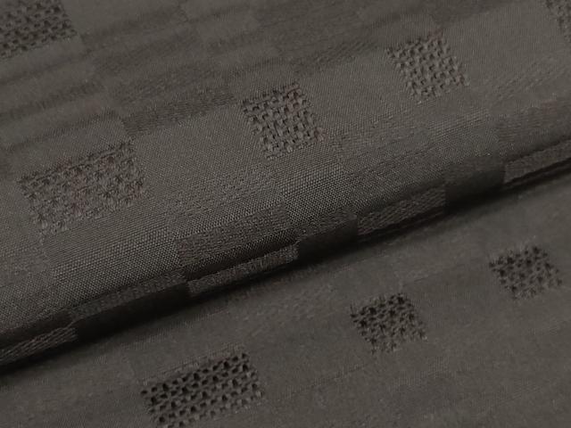 平和屋本店●極上 色無地 反物 着尺 変わり織 赤墨色 逸品 未使用 DZAA11127kh5