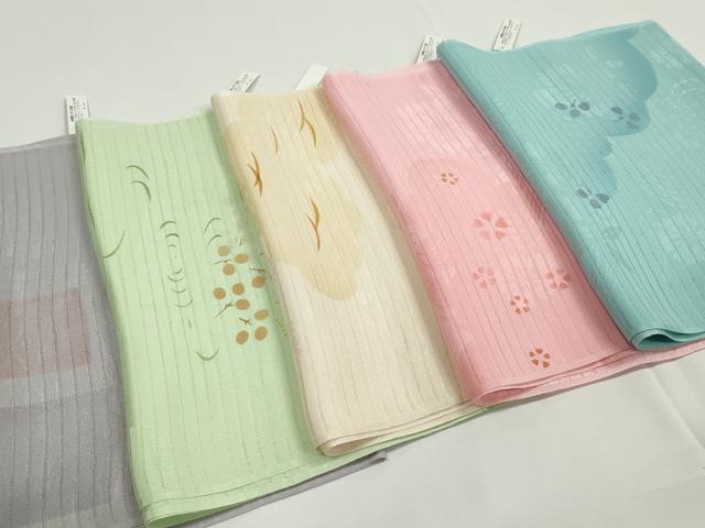 平和屋本店＊夏物 和装小物 帯揚げ5枚 正絹 逸品 未使用 DZAA11147kh5