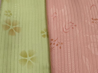 平和屋本店■夏物　和装小物　帯揚げ5枚　正絹　逸品　未使用　DZAA11150kh5　