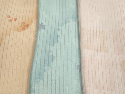 平和屋本店■夏物　和装小物　帯揚げ5枚　正絹　逸品　未使用　DZAA11150kh5　
