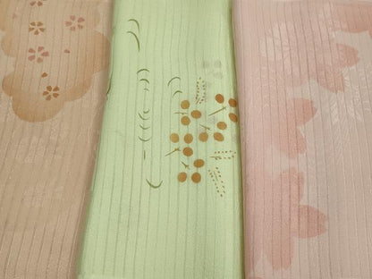 平和屋本店＊夏物 和装小物 帯揚げ5枚 正絹 逸品 未使用 DZAA11152kh5