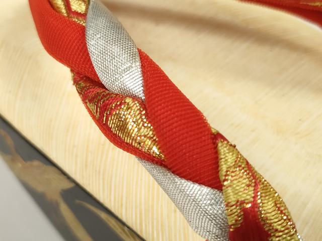 平和屋本店■和装小物　ぽっくり下駄　こっぽり・おこぼ下駄　畳風　金蒔絵　群れ鶴　逸品　DZAA11205kh5