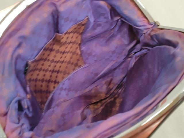 平和屋本店○和装小物 ビーズバッグ 和装バッグ 草花 がま口 持ち