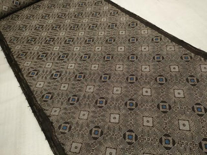 平和屋本店■希少　本場大島紬　龍郷絣　反物　着尺　宮田英雄作　証紙付き　逸品　未使用　DZAA11226kh5