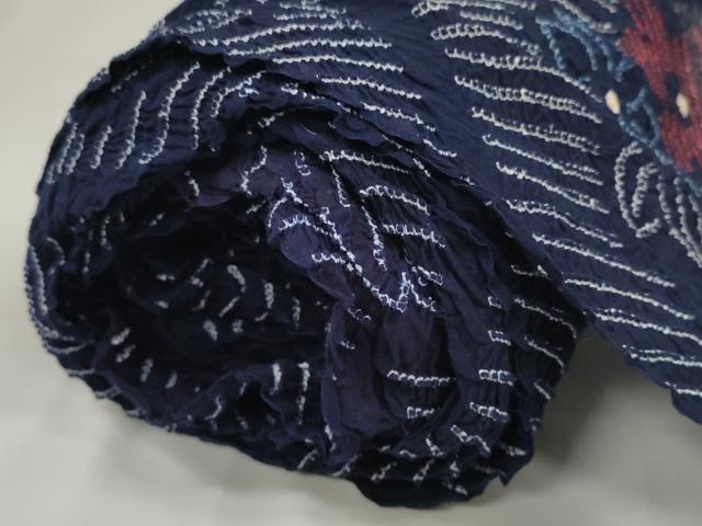 平和屋本店∴極上 夏物 浴衣 有松鳴海絞り 反物 着尺 湯のし前 花繋ぎ 綿 逸品 未使用 DZAA11260kh5