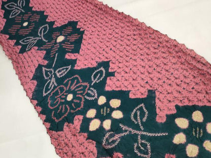 平和屋本店■極上　夏物　浴衣　有松鳴海絞り　反物　着尺　湯のし前　花繋ぎ　綿　逸品　未使用　DZAA11261kh5