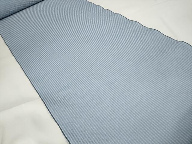 平和屋本店●紬　米沢織　反物　着尺　雅　縞　東匠猪俣謹製　逸品　未使用　DZAA11267kh5