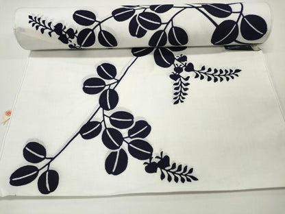 平和屋本店■夏物　竺仙鑑製　浴衣　反物　着尺　萩　証紙付き　三越扱い　綿　逸品　未使用　DZAA11288kh5