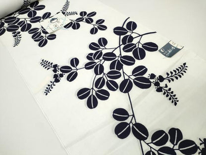平和屋本店■夏物　竺仙鑑製　浴衣　反物　着尺　萩　証紙付き　三越扱い　綿　逸品　未使用　DZAA11288kh5