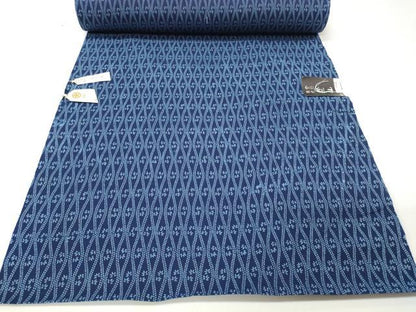 平和屋本店∴夏物 竺仙鑑製 浴衣 反物 着尺 立涌花文 証紙付き 大丸扱い 綿 逸品 未使用 DZAA11292kh5