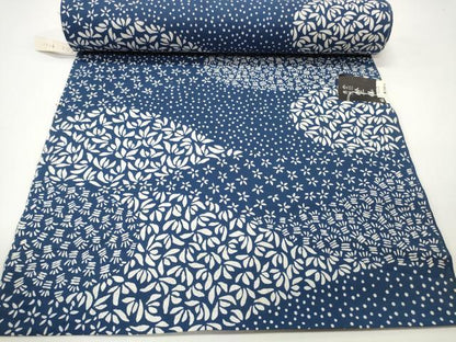 平和屋本店∴夏物 竺仙鑑製 浴衣 反物 着尺 花尽くし 証紙付き 綿 逸品 未使用 DZAA11296kh5