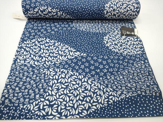 平和屋本店∴夏物 竺仙鑑製 浴衣 反物 着尺 花尽くし 証紙付き 綿 逸品 未使用 DZAA11296kh5