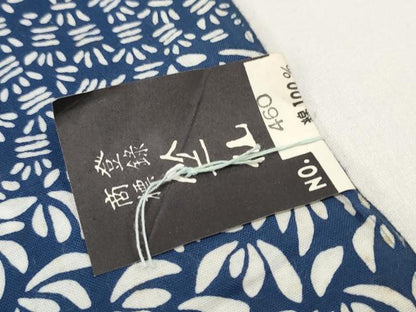 平和屋本店∴夏物 竺仙鑑製 浴衣 反物 着尺 花尽くし 証紙付き 綿 逸品 未使用 DZAA11296kh5