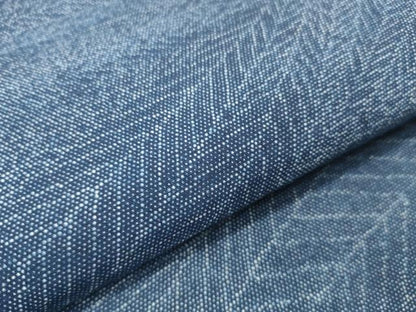 平和屋本店■夏物　竺仙鑑製　浴衣　反物　着尺　長板　本藍染　葉重ね　証紙・志お里付き　綿　逸品　未使用　DZAA11301kh5
